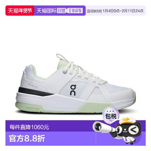 自营欧洲直邮On昂跑THE ROGER白色/利马豆绿再生聚酯运动鞋 男女