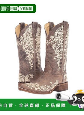 1h可退 【美国直邮】Corral A2663 女士时装靴 手工真皮牛仔靴 舒