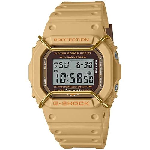 G Shock卡西欧 手表 男款抗震运动表 棕色DW-5600PT-5JF