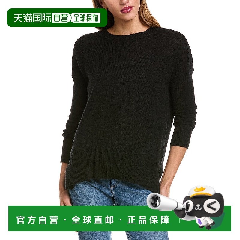 自营philosophy Oversized Crewneck Cashmere Sweater - black