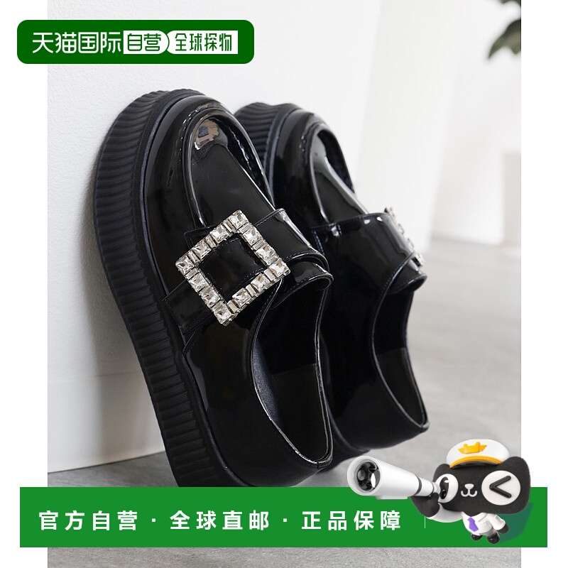 1h可退 日本直邮SESTO 女士厚底水钻装饰懒人乐福鞋 dtp1302皮鞋