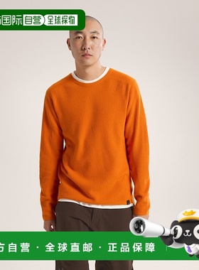 欧洲直邮ARC'TERYX (2025) 男款 Hallam 美利奴羊毛圆领上衣户外