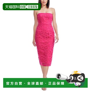 自营Dress The Population Viviana Bodycon Dress - hot pink 美