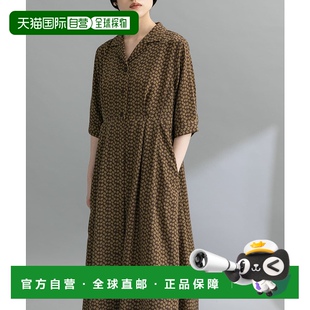 开领连衣裙 女装 25AW秋季 新款 1h可退 附内搭衬裙 日本直邮KBF