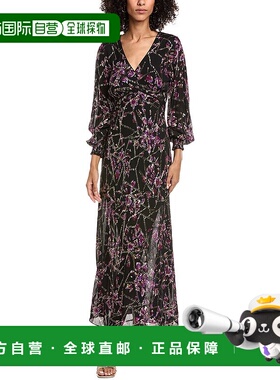 自营ba&sh Desir真丝混纺长裙-黑色 美国奥莱直发连衣裙