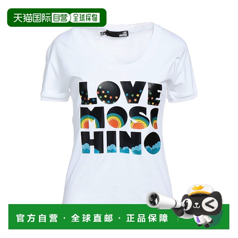 1h可退 香港直邮Love Moschino 爱莫斯奇诺 女士 T恤 white白色