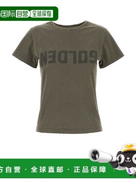 1h可退 香港直邮GOLDEN GOOSE 女士 灰色 Golden T 恤 GWP01221P0