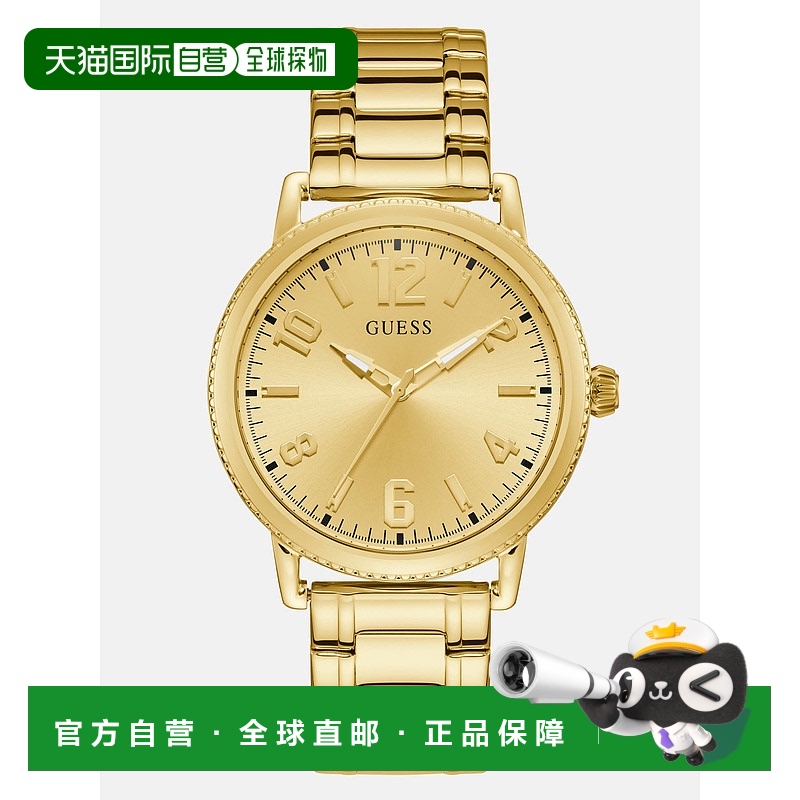 自营 guess金色模拟手表 - 银色/海军蓝 美国奥莱直发