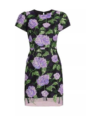 美国直邮MILLY女士连衣裙圆领紧身修身时尚优雅自然舒适百搭女装