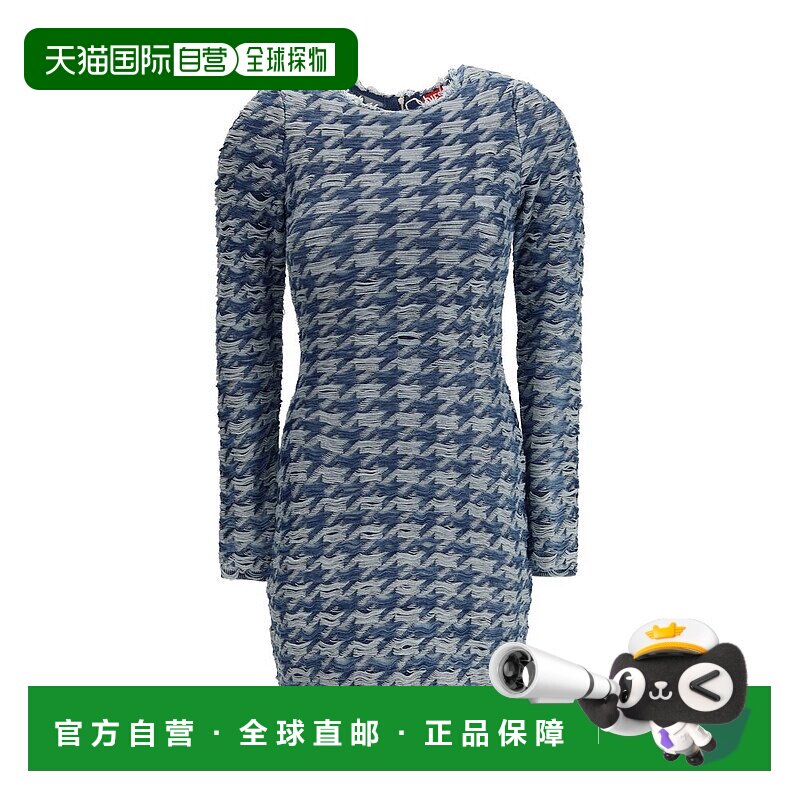 自营Diesel Cotton Casual Women's Dress - blue 美国奥莱直发
