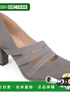 自营 Journee Collection 女士舒适 Loren 高跟鞋 - 灰色 美国奥
