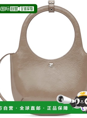 1h可退 香港直邮Courreges 女士 灰褐色 Holy Naplack Leather 单