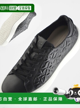 韩国直邮Ecco爱步休闲鞋女款黑色简约皮质百搭舒适291533-01001