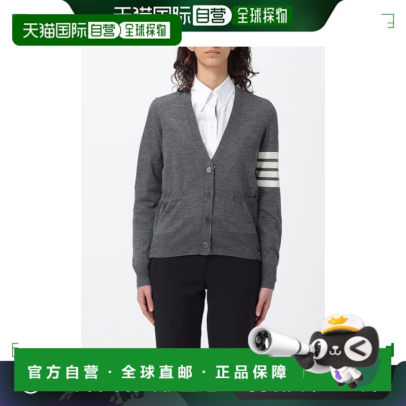 香港直邮Thom Browne 汤姆 布朗 女士 四条纹羊毛开衫 FKC334AY10