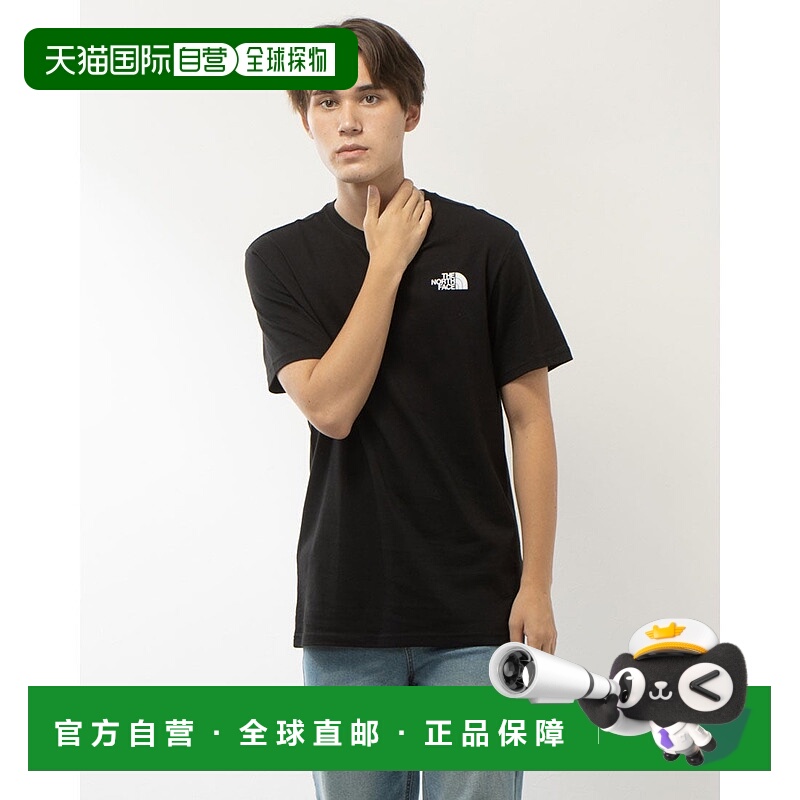 日本直邮 The North Face 红盒半袖T恤 带前后logo NF0A2TX2 红色