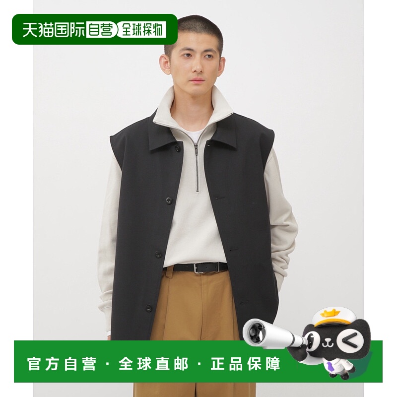 1h可退 日本直邮MHL. 男装 羊毛混棉 长款衬衫 侧开衩 胸内袋设计