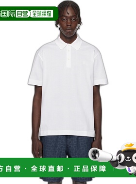 1h可退 香港直邮潮奢 Givenchy 纪梵希 男士 白色 4G Detail Polo