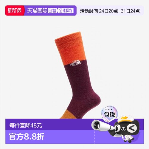 日本直邮THE NORTH FACE Hikers Crew 男女通用 NN82422-OA 袜子