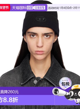 1h可退 香港直邮潮奢 Diesel 迪赛 女士 黑色 K-Coder-Fully B 毛