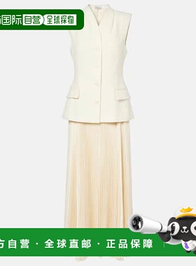 1h可退 香港直邮潮奢 Simkhai 女士 Georgina 褶裥长款连衣裙