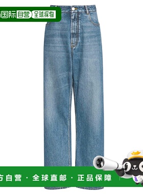 1h可退 香港直邮Alaia 女士 PANTALONI A VITA BASSA 长裤(牛仔色