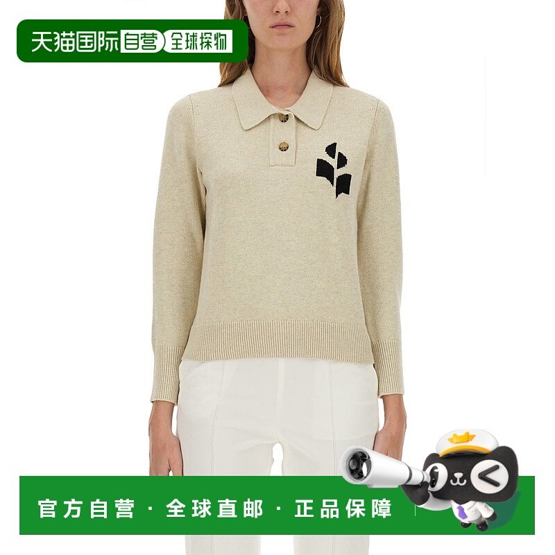 1h可退 香港直邮潮奢 ISABEL MARANT 女士 带LogoPolo衫 PU0314FA