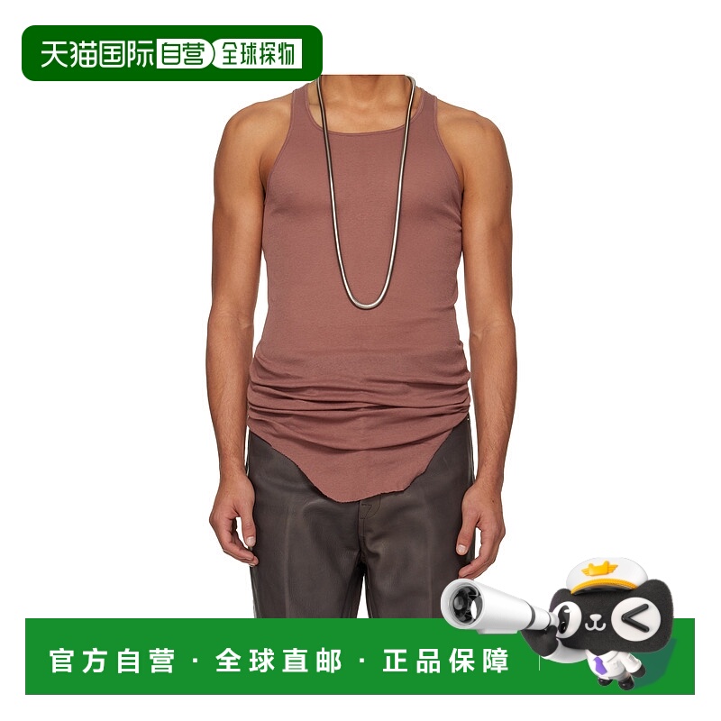 香港直邮RICK OWENS 男士T恤 RU02E1150MR13 AW2025 粉红色