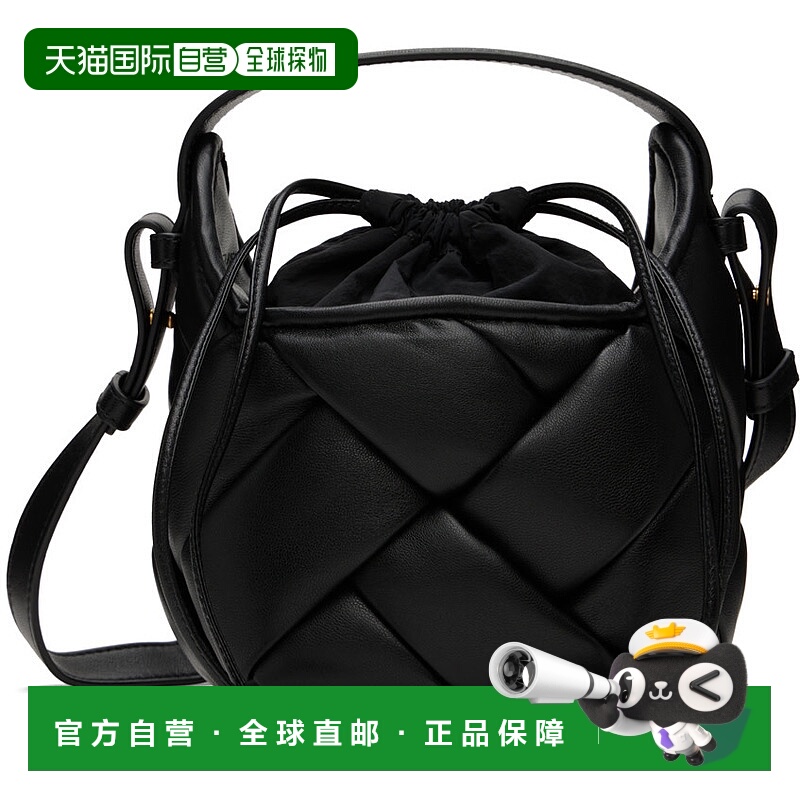 1h可退 香港直邮潮奢 Bottega Veneta 葆蝶家 女士 黑色小号 Helm