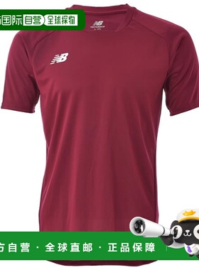 日本直邮New Balance 青少年运动衬衫 JJTF0487-CR 深红色
