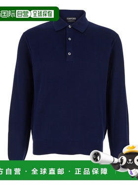 1h可退 香港直邮Tom Ford 汤姆 福特 男士 Front 蓝色经典款领襟P