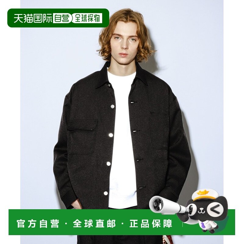 1h可退 日本直邮Wrangler男装别注全棉宽松四口袋外套 黑色简约设,男装,夹克,淘宝优惠券,粉丝福利购,淘宝优惠卷