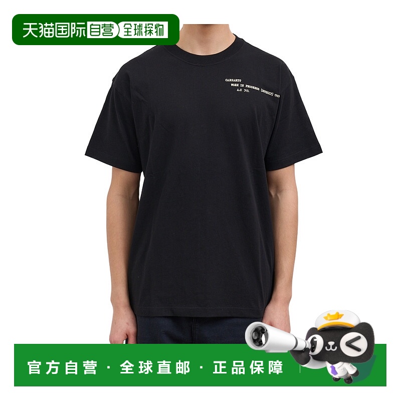 1h可退 香港直邮CARHARTT WIP 男士T恤 I03600689XX SS2026 黑色