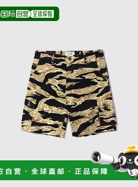 日本直邮BUZZ RICKSON'S 过膝短裤男女金色虎纹图案短裤虎纹虎纹T