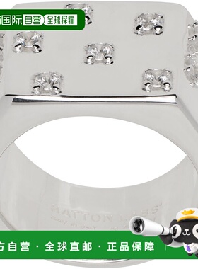 1h可退 香港直邮潮奢 Hatton Labs 男士 银色 Peyote 戒指 HLS529