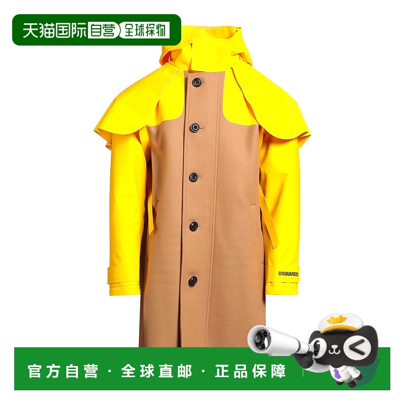 1h可退 香港直邮潮奢 Dsquared2 二次方 男士 大衣 brown棕色 舒