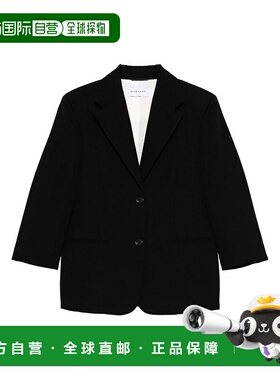 香港直邮Givenchy 纪梵希 女士 黑色羊毛夹克 BW30L4164J外套