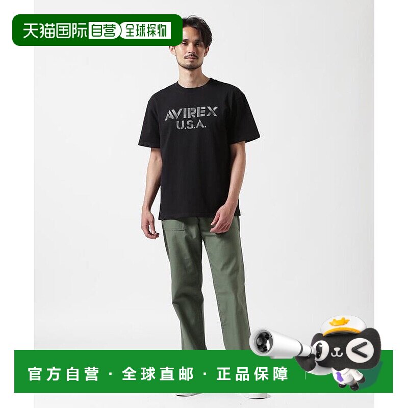 日本直邮AVIREX ECDP STENCIL T 恤官方标志 [AV1129EM025829] T