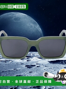 自营 off-white米白色布兰森方形太阳镜-橄榄绿-深灰色 美国奥莱