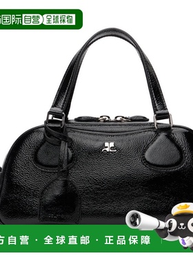 1h可退 香港直邮Courreges 女士 黑色 Friday Bowling Naplack 手