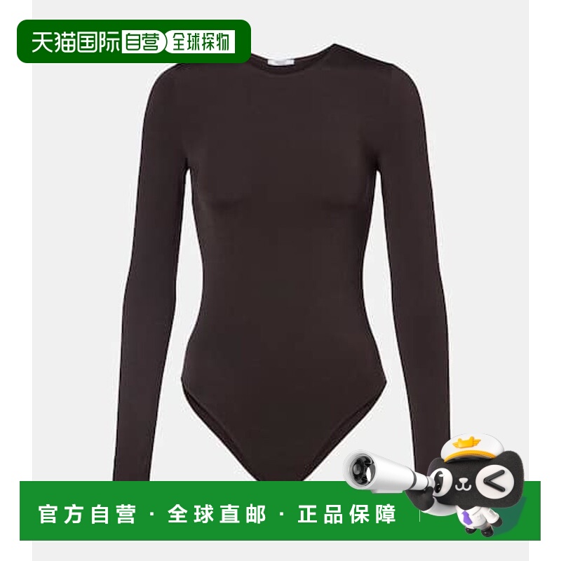 1h可退 香港直邮Wolford 女士 Berlin 针织连体衣 black黑色 舒适