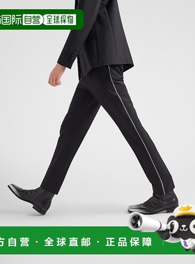 香港直邮PRADA 男士休闲裤 UP0211G54S231F0002 SS2023 黑色卫裤