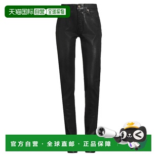 香港直邮Saint 牛仔长裤 Laurent 女士 black黑色 圣罗兰 1h可退