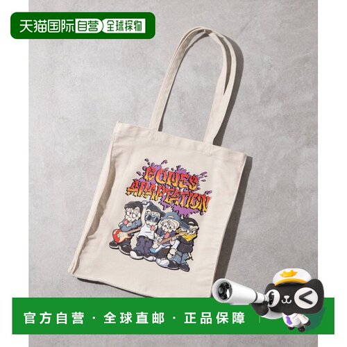 1h可退 日本直邮WEGO 别注款图案印花环保手提包 MC24SM05SG0004