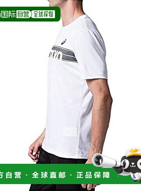 【日本直邮】ASICS 运动短袖衫/跑步 2011A849 男士 白色 M亚瑟士
