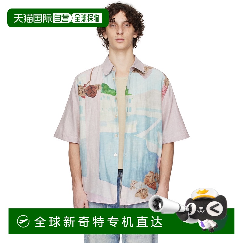 1h可退 香港直邮潮奢 Our Legacy 男士 粉色 Beyond 短袖衬衫 M22
