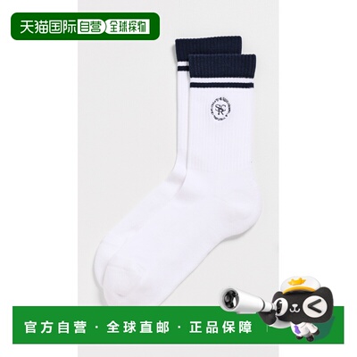 1h可退 香港直邮SPORTY & RICH 女士 SRHWC 徽标袜子  舒适时尚