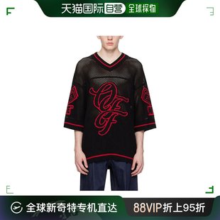 恤 短袖 男士 香港直邮潮奢 OMHW006S24KNI00 White Varsity Off