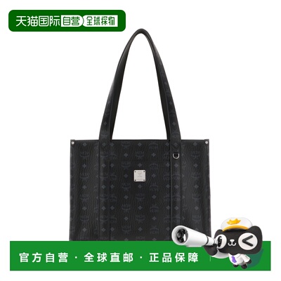 1h可退 香港直邮MCM 女士 Aren School 印花帆布购物包 MWTGSTA02