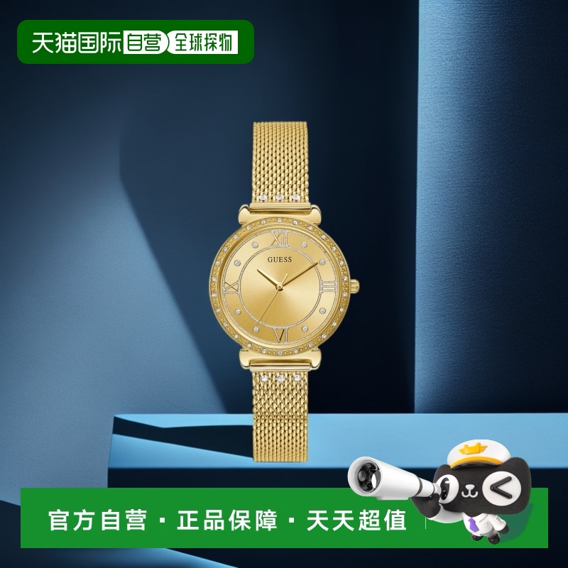 自营guess珠宝金色调手表 【美国奥莱】直发