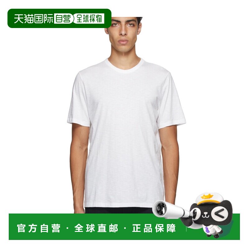 1h可退 香港直邮THEORY 男士T恤 I0194520WHITE AW2023 白色 白色图片